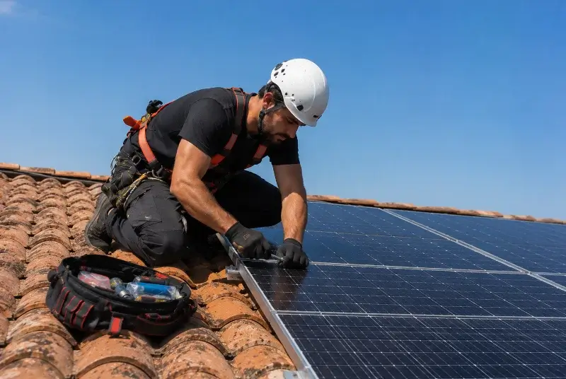 Maintenance et monitoring de panneaux solaires à Sainte-Cécile-les-Vignes